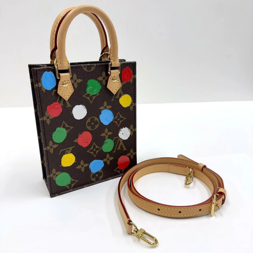 Louis Vuitton Yayoi Kusama Sac Plat Handbag Monogram